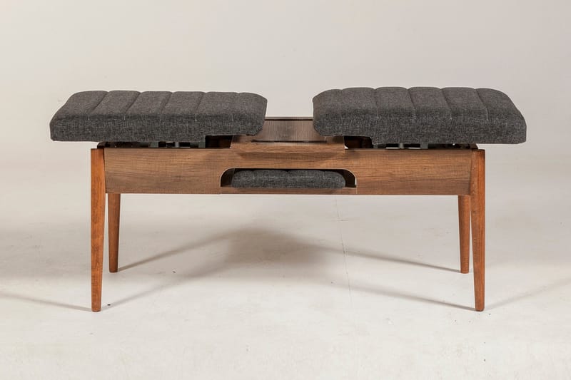 Idehult Bænk 51 cm - Valnød/Antracit - Møbler - Stole & lænestole - Bænke