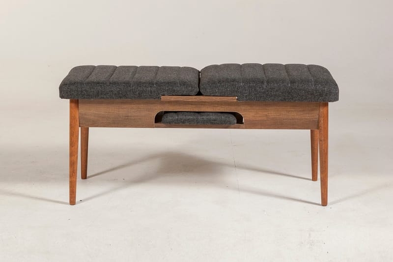 Idehult Bænk 51 cm - Valnød/Antracit - Møbler - Stole & lænestole - Bænke