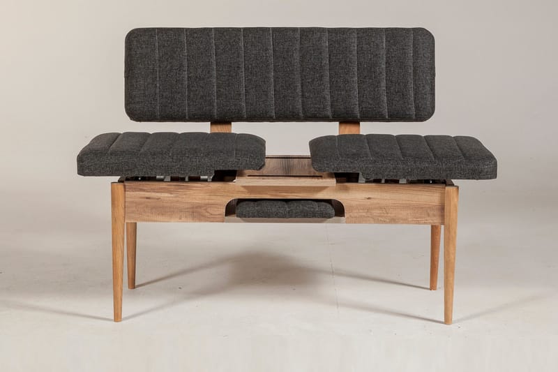 Idehult Bænk 85 cm - Træ/natur/Antracit - Møbler - Stole & lænestole - Bænke