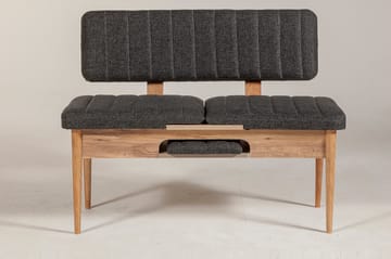 Idehult Bænk 85 cm - Træ/natur/Antracit - Møbler - Stole & lænestole - Bænke - Entrébænk