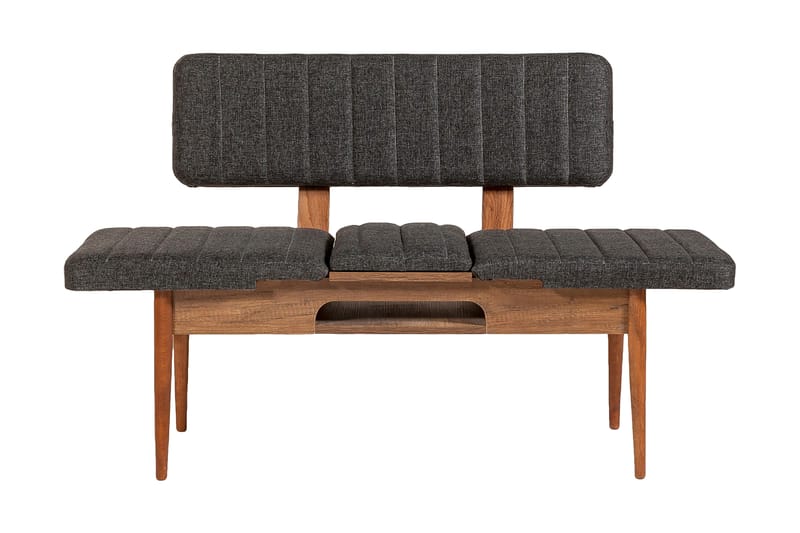 Idehult Bænk 85 cm - Valnød/Antracit - Møbler - Stole & lænestole - Bænke