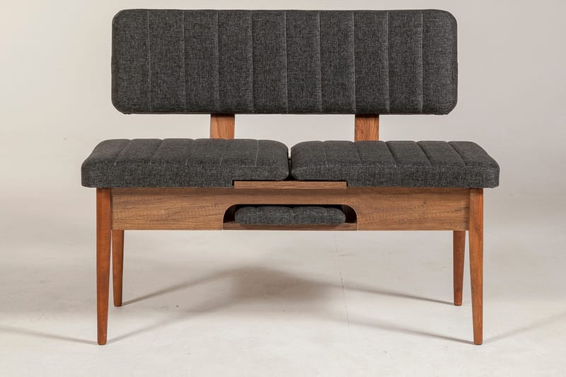 Idehult Bænk 85 cm - Valnød/Antracit - Møbler - Stole & lænestole - Bænke