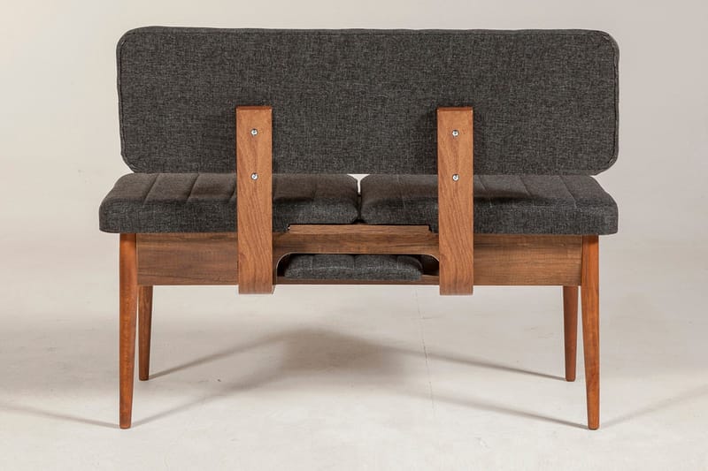 Idehult Bænk 85 cm - Valnød/Antracit - Møbler - Stole & lænestole - Bænke
