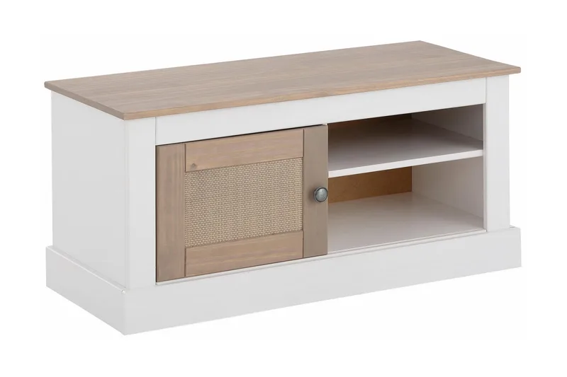 Lanseria tv-bord 95 cm, hvid/Grå