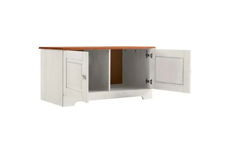 Lisa Skobænk 90 cm - Hvid - Møbler - Stole & lænestole - Bænke - Skohylde med bænk