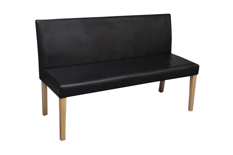 Mørkebrun Sofa Stol I Kunstlæder, Bænk - Brun - Bænke - Bænk med ryglæn
