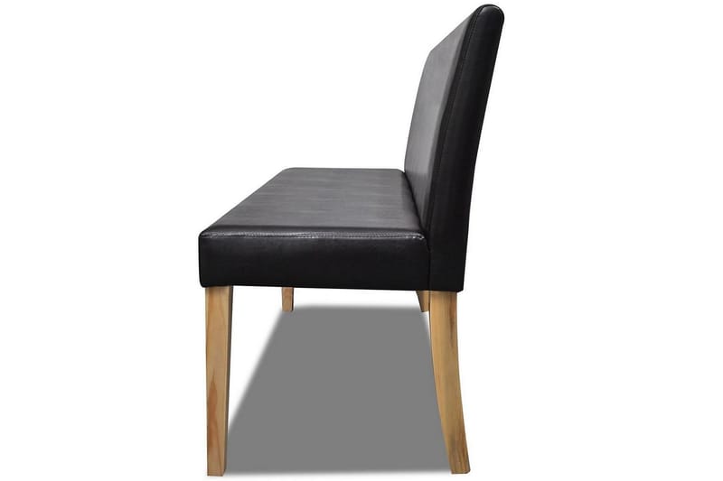 Mørkebrun Sofa Stol I Kunstlæder, Bænk - Brun - Møbler - Stole & lænestole - Bænke