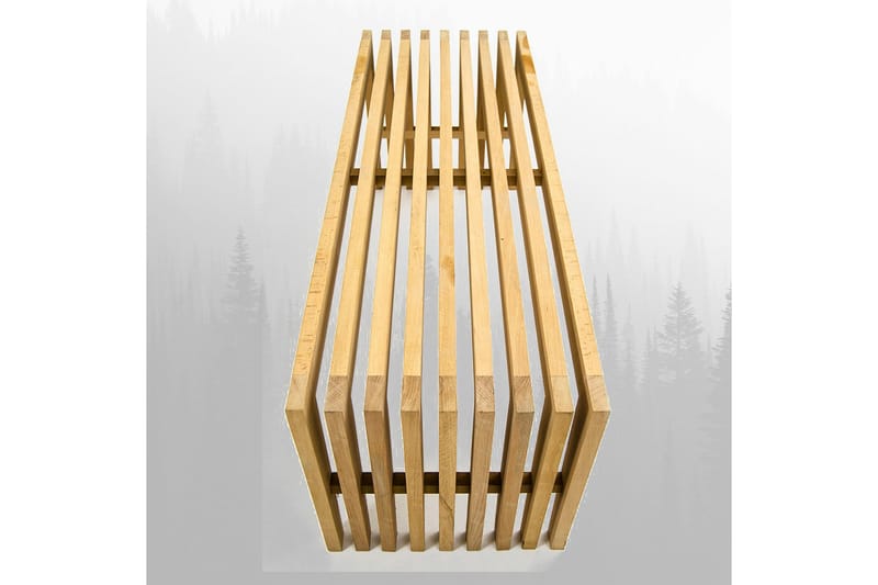 Massive Design Siddebænk ribbet - Træ - Entrébænk - Bænke