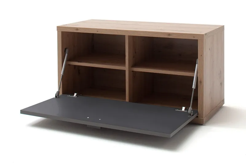 Nacimento Bænk 86 cm - Grå/Natur - Møbler - Stole & lænestole - Bænke - Entrébænk - Entrébænk med opbevaring