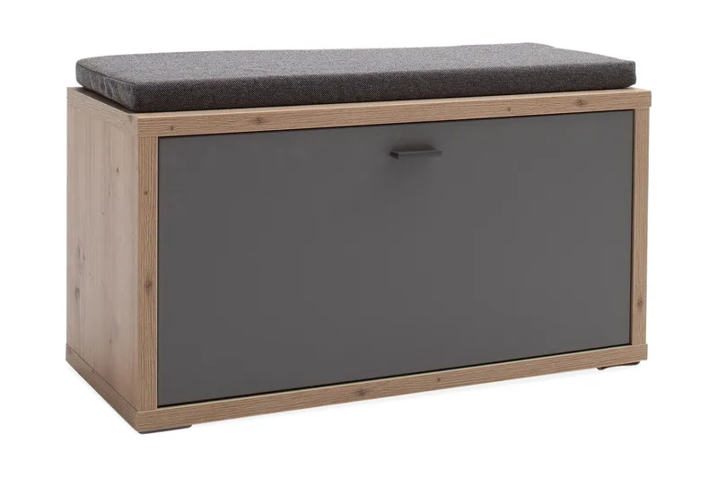 Nacimento Bænk 86 cm, Grå/Natur