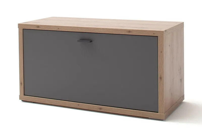 Nacimento Bænk 86 cm - Grå/Natur - Møbler - Stole & lænestole - Bænke - Entrébænk - Entrébænk med opbevaring