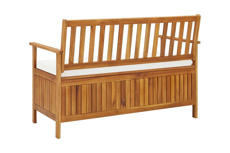 Opbevaringsbænk Til Haven Akacie Xl 120 X 63 X 84 Cm - Brun - Møbler - Stole & lænestole - Bænke - Bænk med opbevaring