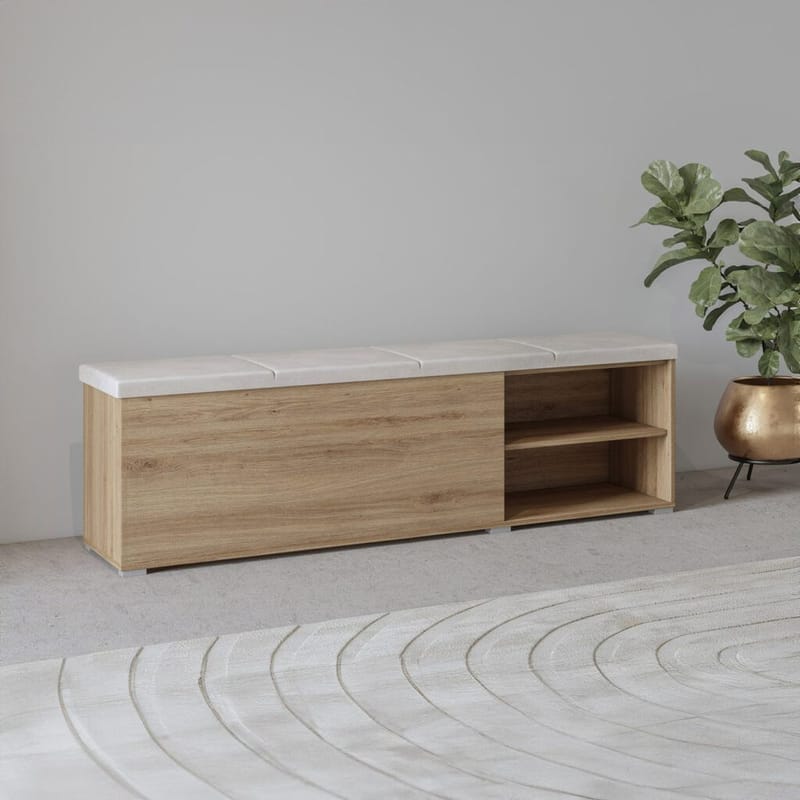 Opbevaringsbænk Vertina 160 - Møbler - Stole & lænestole - Bænke - Skohylde med bænk