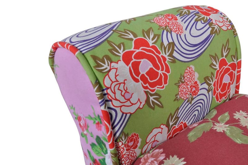 Patchwork Bænk I Blomsterdesign - Flerfarvet - Møbler - Stole & lænestole - Bænke - Entrébænk