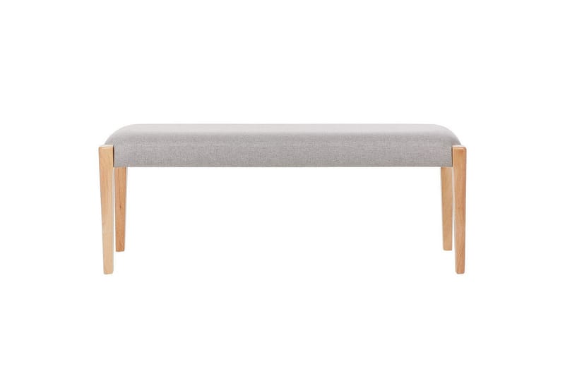 Polstret bænk Elyria Grå/lyst træ - Grå/lyst træ - Møbler - Stole & lænestole - Bænke - Entrébænk