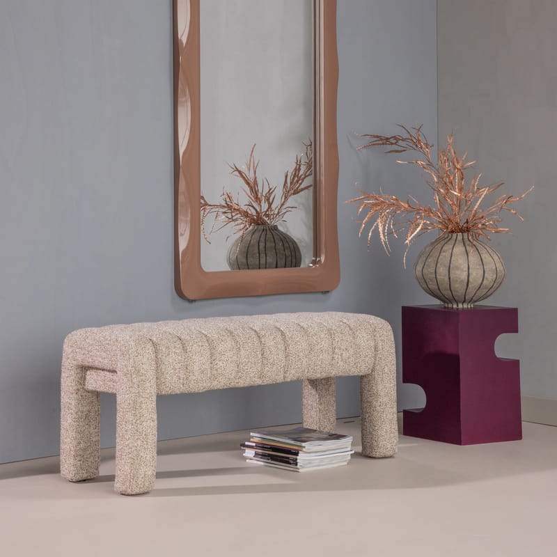 Polstret bænk Frex 110 cm - Brun - Møbler - Stole & lænestole - Bænke - Entrébænk