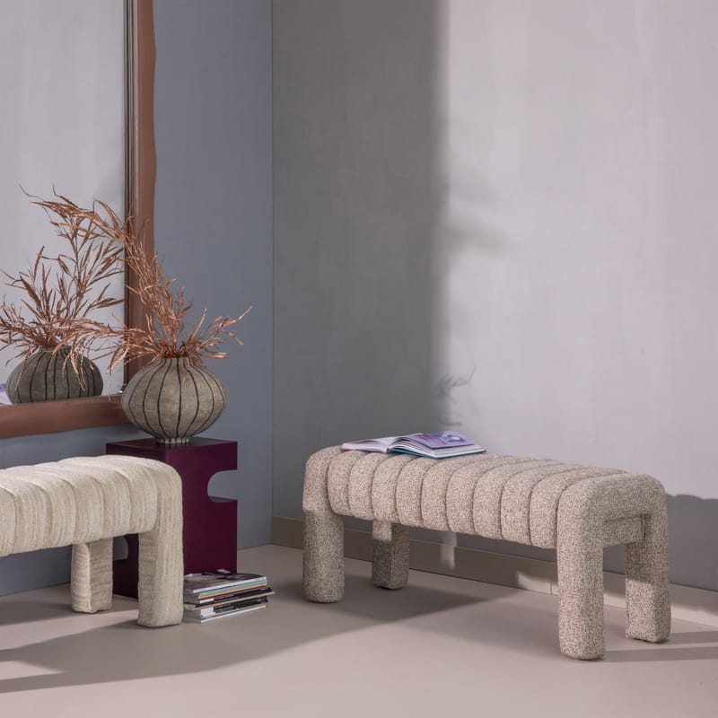 Polstret bænk Frex 110 cm - Brun - Møbler - Stole & lænestole - Bænke - Entrébænk