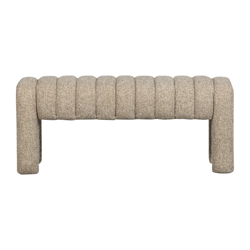 Polstret bænk Frex 110 cm, Brun