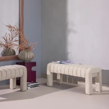 Polstret bænk Frex 110 cm - Natur - Møbler - Stole & lænestole - Bænke - Entrébænk