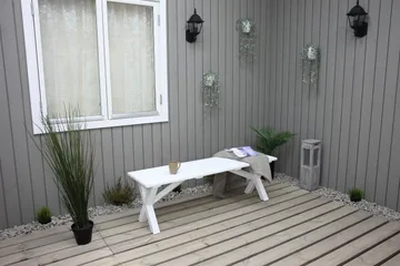 Scottsdale Bænk 140 cm Hvid - KWA - Møbler - Stole & lænestole - Bænke - Entrébænk
