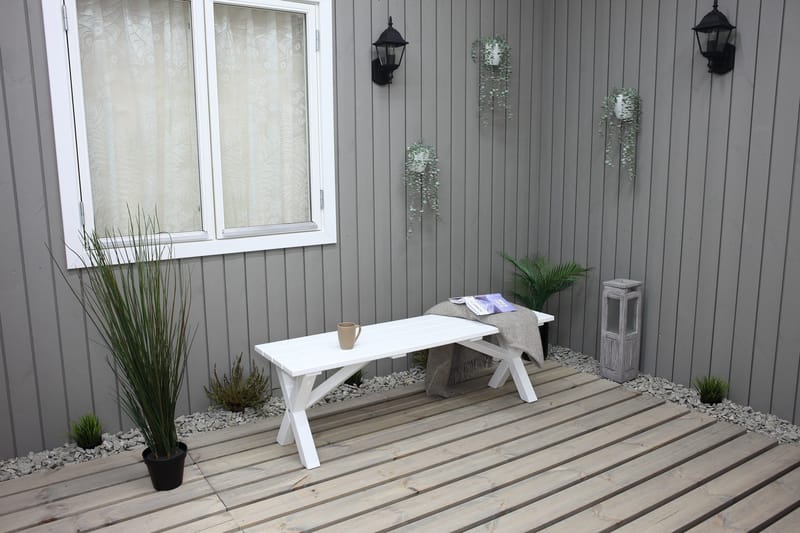 Scottsdale Bænk 140 cm Hvid - KWA - Møbler - Stole & lænestole - Bænke - Entrébænk