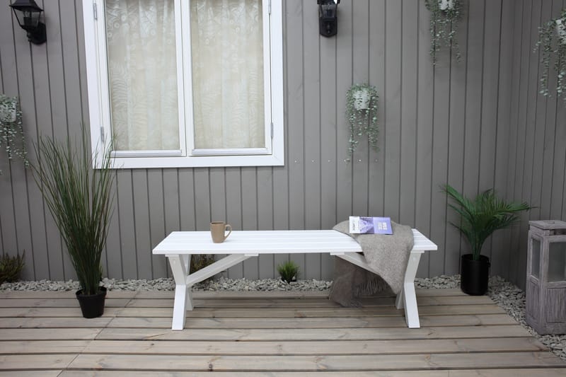 Scottsdale Bænk 140 cm Hvid - KWA - Møbler - Stole & lænestole - Bænke - Entrébænk