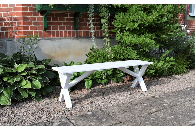 Scottsdale Bænk 140 cm Hvid - KWA - Møbler - Stole & lænestole - Bænke - Entrébænk