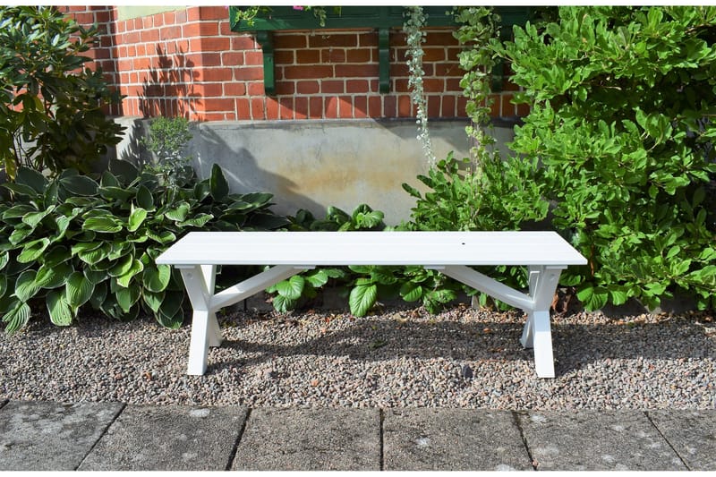 Scottsdale Bænk 140 cm Hvid - KWA - Møbler - Stole & lænestole - Bænke - Entrébænk