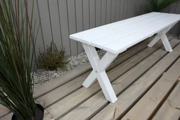 Scottsdale Bænk 140 cm Hvid - KWA - Møbler - Stole & lænestole - Bænke - Entrébænk