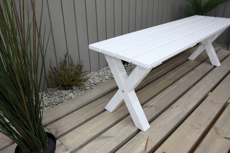 Scottsdale Bænk 140 cm Hvid - KWA - Møbler - Stole & lænestole - Bænke - Entrébænk