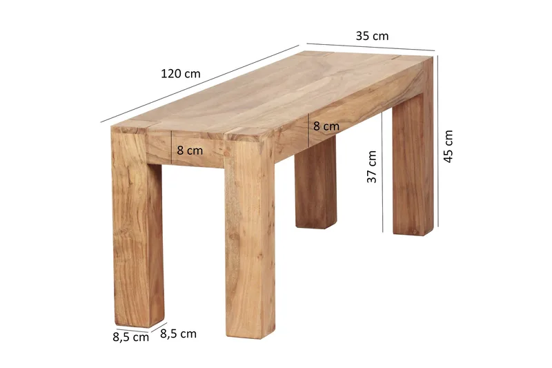 Selakovic bænk - Brun - Møbler - Stole & lænestole - Bænke - Entrébænk