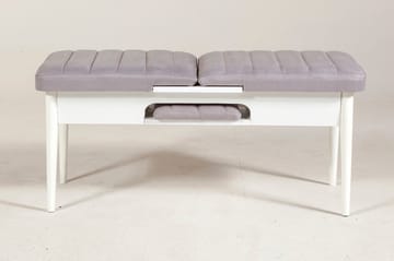 Shundrea Bænk 51 cm - Hvid - Møbler - Stole & lænestole - Bænke - Entrébænk