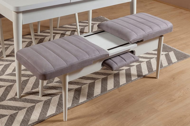 Shundrea Bænk 51 cm - Hvid - Møbler - Stole & lænestole - Bænke - Entrébænk