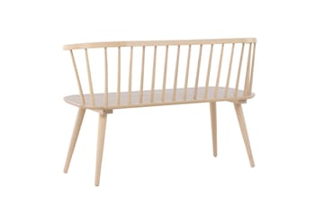 Siddebænk med ryglæn Venture Home Bobby siddebænk 120 cm Whitewash Hvidvasket - Møbler - Stole & lænestole - Bænke