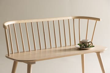 Siddebænk med ryglæn Venture Home Bobby siddebænk 120 cm Whitewash Hvidvasket - Møbler - Stole & lænestole - Bænke