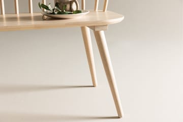 Siddebænk med ryglæn Venture Home Bobby siddebænk 120 cm Whitewash Hvidvasket - Møbler - Stole & lænestole - Bænke
