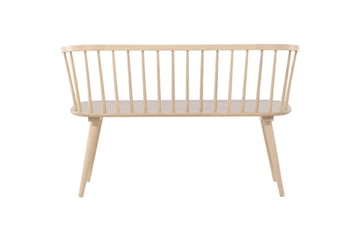 Siddebænk med ryglæn Venture Home Bobby siddebænk 120 cm Whitewash Hvidvasket - Møbler - Stole & lænestole - Bænke
