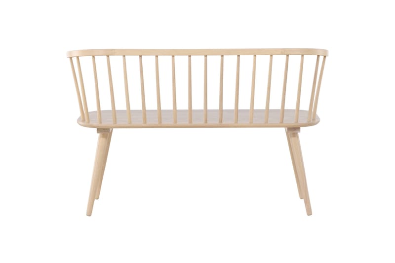 Siddebænk med ryglæn Venture Home Bobby siddebænk 120 cm Whitewash Hvidvasket - Møbler - Stole & lænestole - Bænke