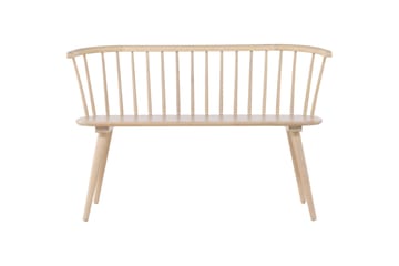Siddebænk med ryglæn Venture Home Bobby siddebænk 120 cm Whitewash Hvidvasket - Møbler - Stole & lænestole - Bænke