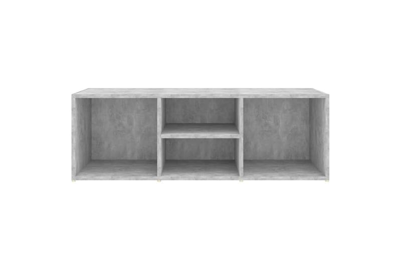 skobænk 105x35x35 cm spånplade betongrå - Grå - Møbler - Stole & lænestole - Bænke - Skohylde med bænk