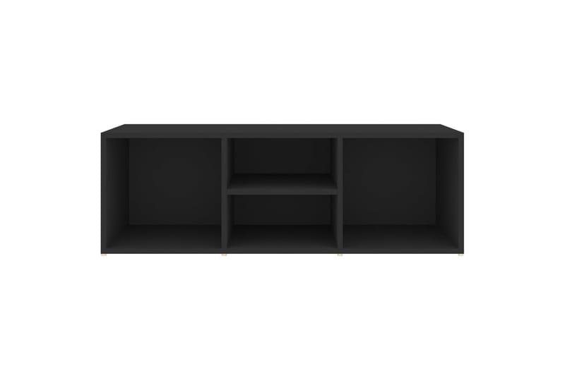 skobænk 105x35x35 cm spånplade sort - Sort - Møbler - Stole & lænestole - Bænke - Skohylde med bænk