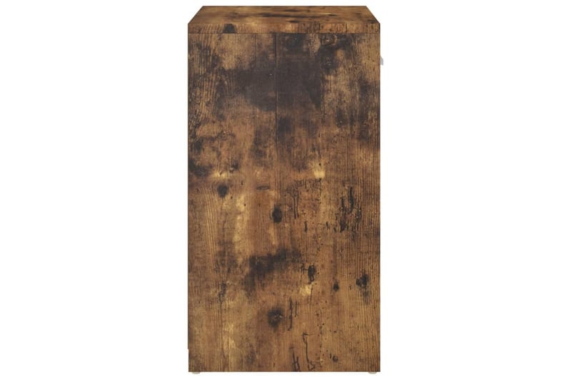 skobænk 94,5x31x57 cm spånplade røget eg - Brun - Møbler - Stole & lænestole - Bænke - Skohylde med bænk