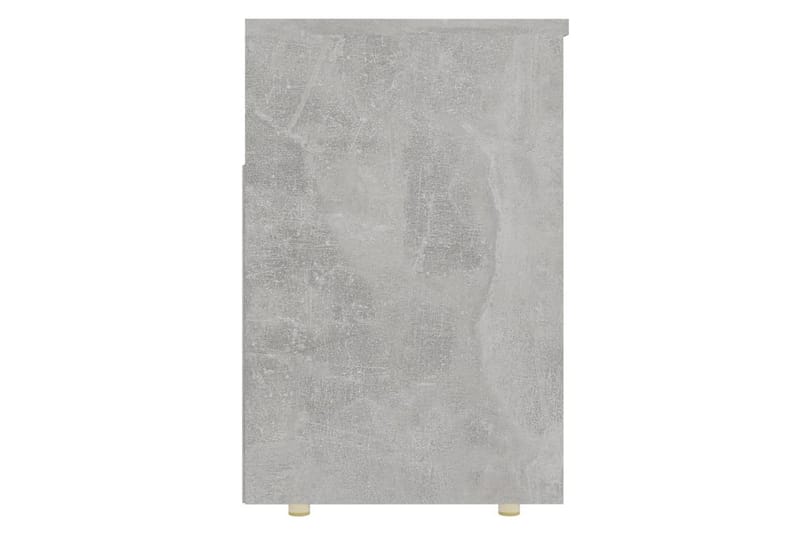 skobænk 105x30x45 cm spånplade betongrå - Grå - Entréopbevaring - Skohylde med bænk