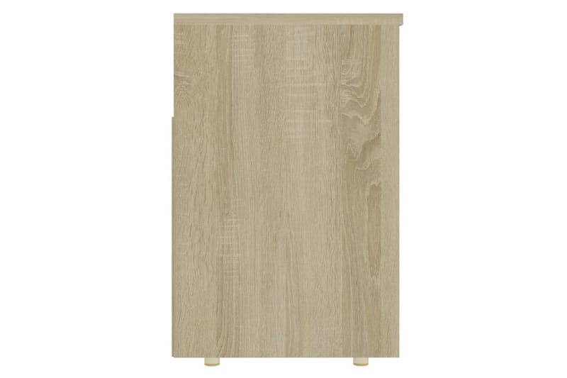 skobænk 105x30x45 cm spånplade sonoma-eg - Brun - Møbler - Stole & lænestole - Bænke - Skohylde med bænk