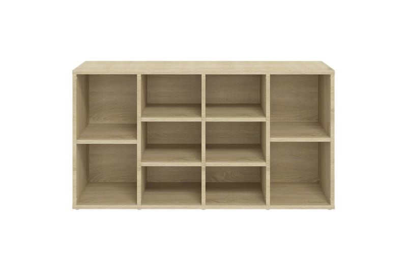 skoreol 103x30x54,5 cm spånplade sonoma-eg - Brun - Møbler - Stole & lænestole - Bænke - Skohylde med bænk