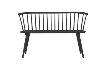 Sofabænk Bobby 120 cm i træ - Sort - Møbler - Stole & lænestole - Bænke
