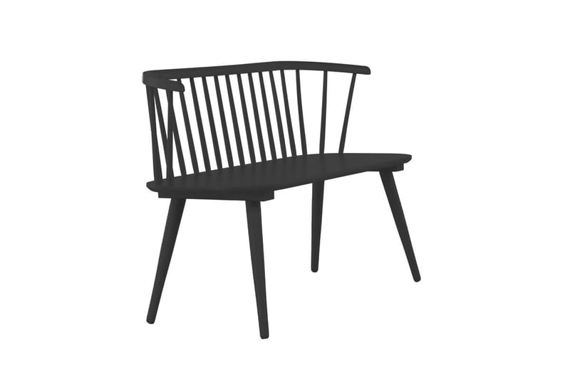 Sofabænk Bobby 120 cm i træ - Sort - Møbler - Stole & lænestole - Bænke