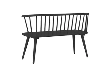 Sofabænk Bobby 120 cm i træ - Sort - Møbler - Stole & lænestole - Bænke