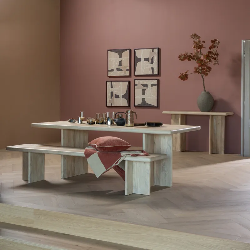 Spisebænk Ato 220 cm - Natur - Møbler - Stole & lænestole - Bænke - Entrébænk