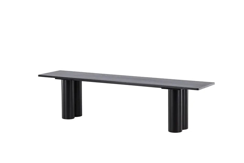 Spisebænk Olivia 40x180x45 cm Sort - Sort - Møbler - Stole & lænestole - Bænke - Entrébænk